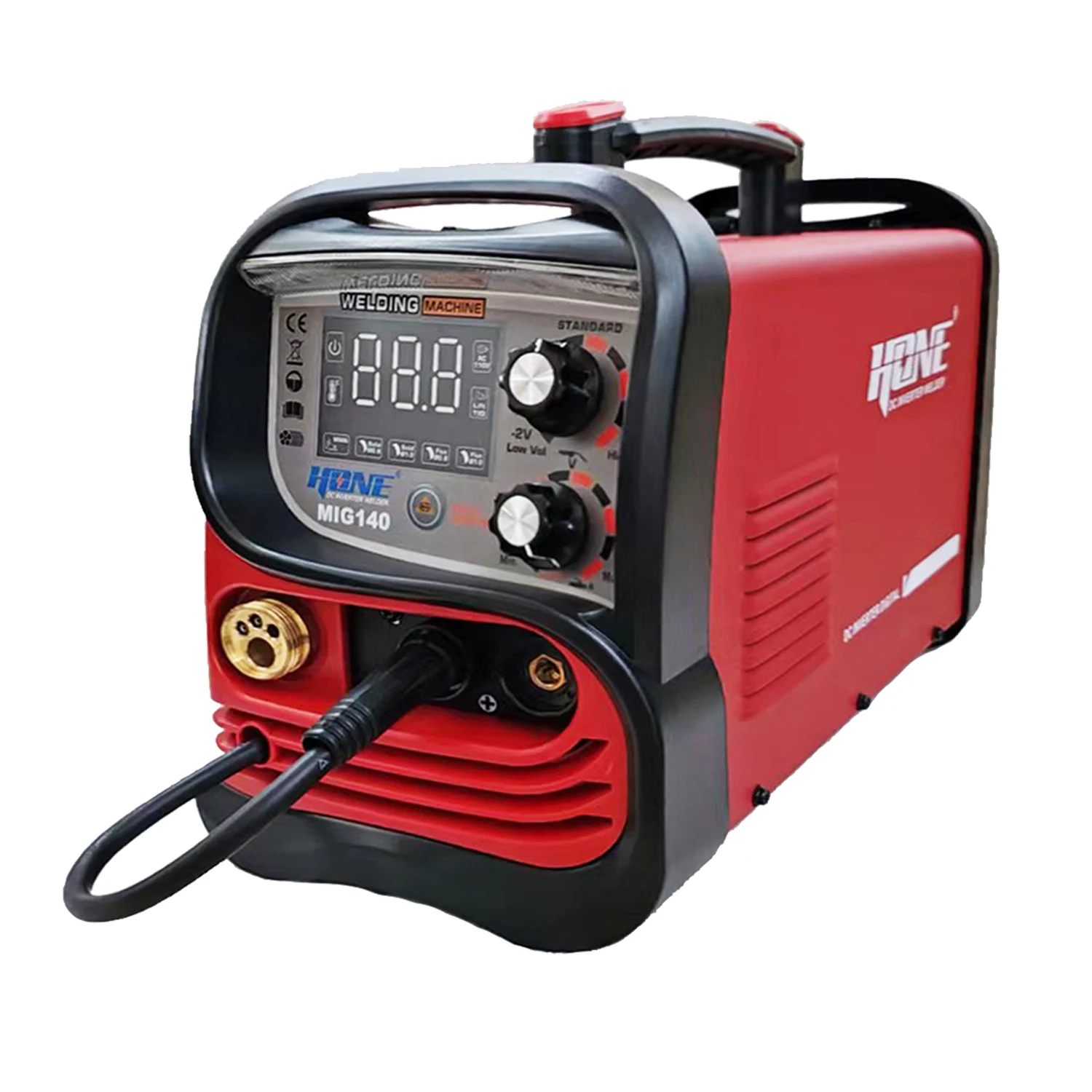 Сварщик HONE MIG фактический 140Amp MIG140 5 кг газ/безгазовый МИГ/MMA/Lift-TIG 4 в 1 синергический контроль IGBT инвертор сварочный аппарат