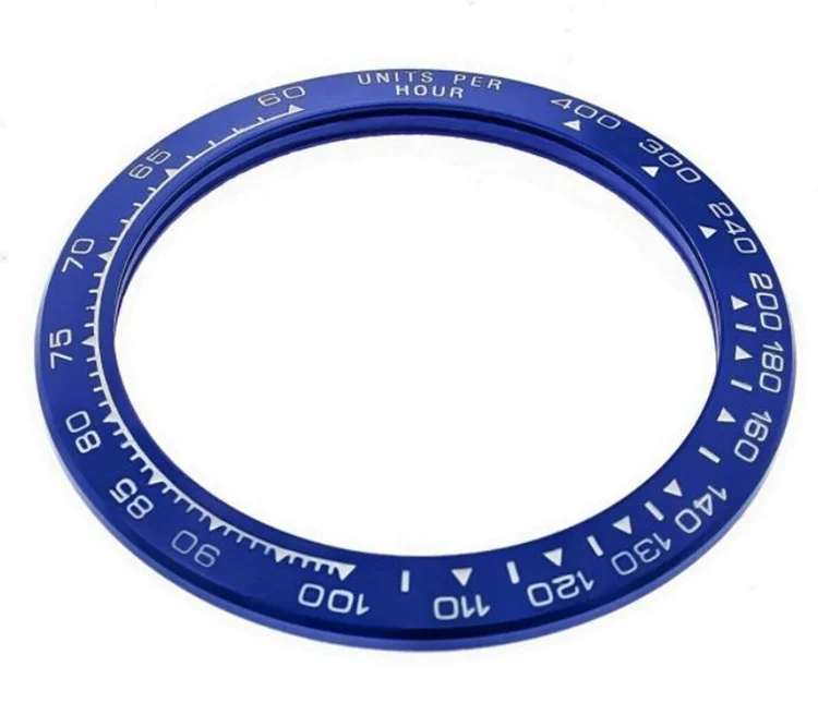 Manufacture 38mm 40mm Stainless Steel Watch Case Aluminum Sapphire Ceramic Bezel Insert for Black Blue White