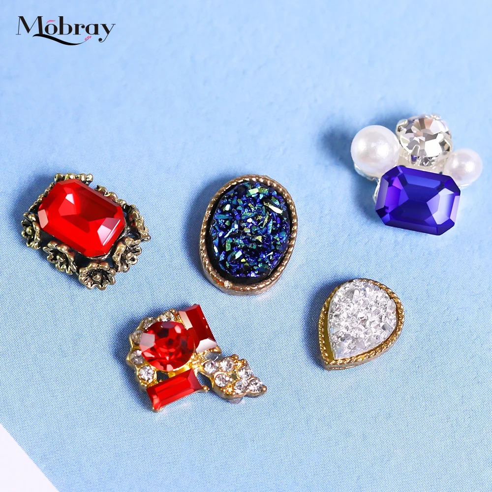 Hot sale jewelry nail stickers glossy rhinestone decoration