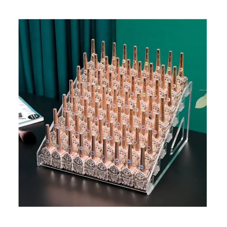 Красота от лучшего производителя акриловый изготовленный на заказ Съемная акриловый лак для ногтей стеллаж краски организатор ювелирные изделия дисплей хранение стойки стеллажи для выставки товаров