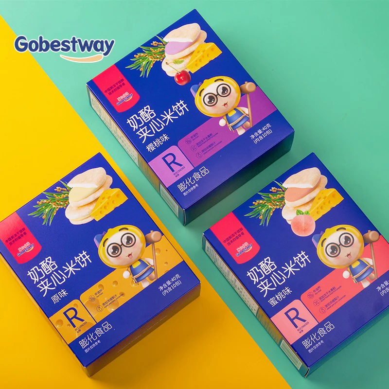 Sugar Free Sandwich Biscuits Cheese Flavor Fruity Peach Cherry Fruit Cracker Cookies