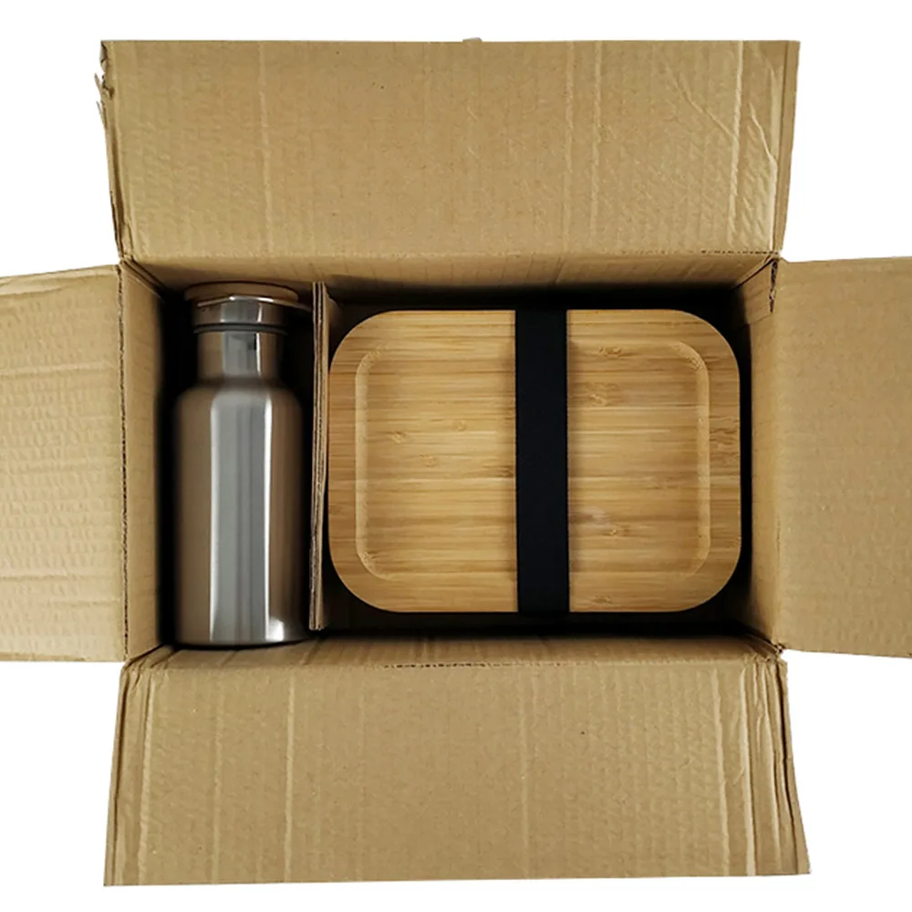 IKITCHEN Stainless Steel Bento Box Leakproof Microwave Safe Lunch Box for Teenagers with Custom Logo Kids Water Bottles