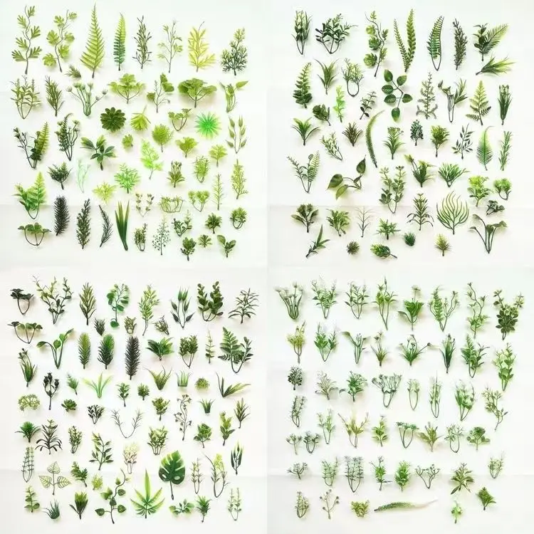 plastic artificial green grass Aquatic plant for decoration