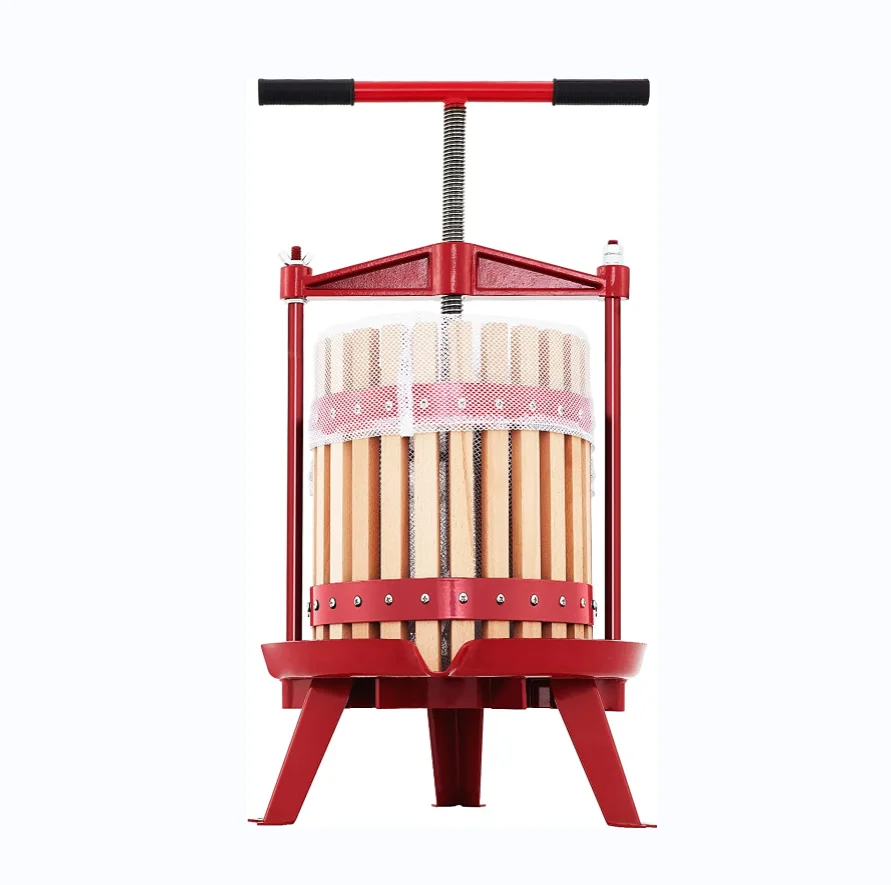 Fruit Wine Press, 4.8Gal/18L Cast Iron Manual Grape Presser for Wine Making, Cider Tincture Vegetables Honey Olive Oil Press