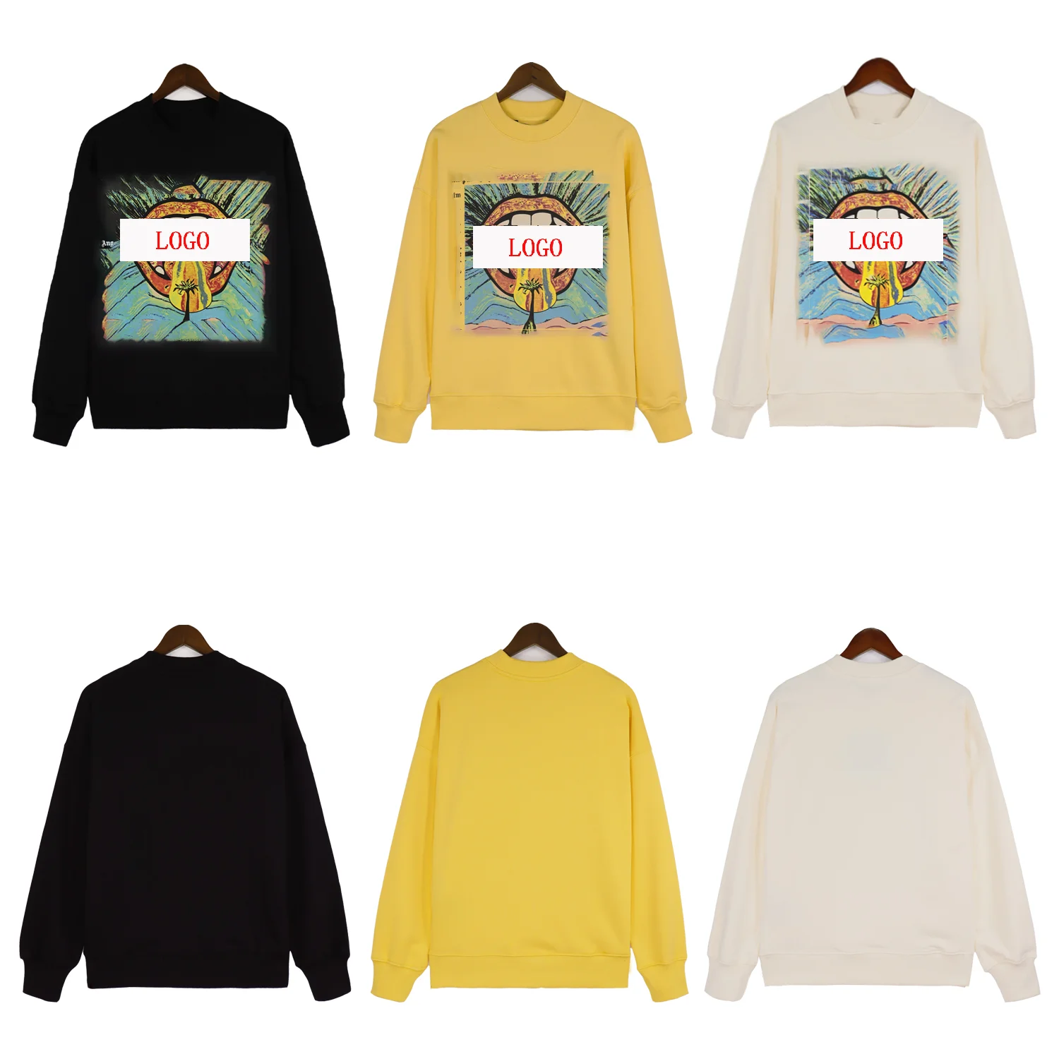 High Quality Palm Designer Brand Hoodies Man Custom Cotton Clothes Printed Round Neck Angel Hoodies