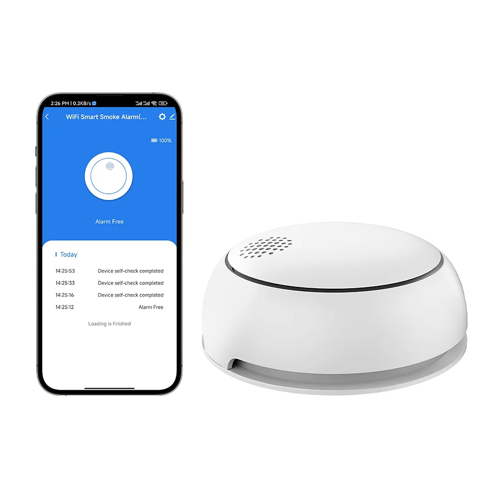 High Sensitivity wifi smoke detector durable mart fire alarm sensors tuya wifi smoke detector fire alarm