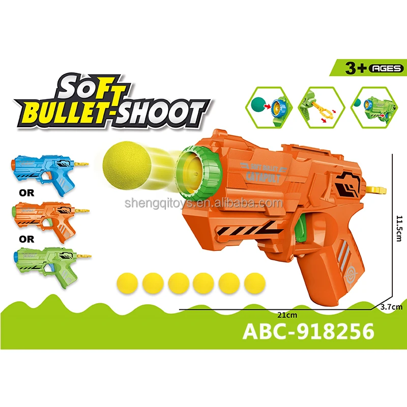 LK Toys New Sports Shooting Game Toy EVA Soft Bullet Gun Plastic Air Gun for Boys
