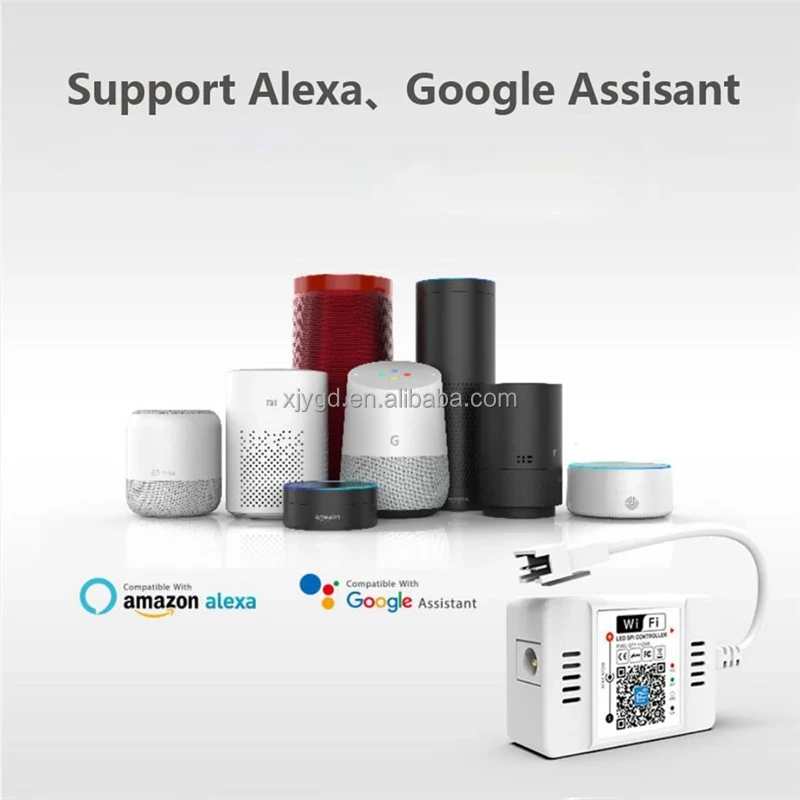 Magic Home WS2811 WS2812B WiFi RGB пиксельный светодиодный контроллер с Alexa/Google для адресуемой смарт-светодиодной ленты 5-24V