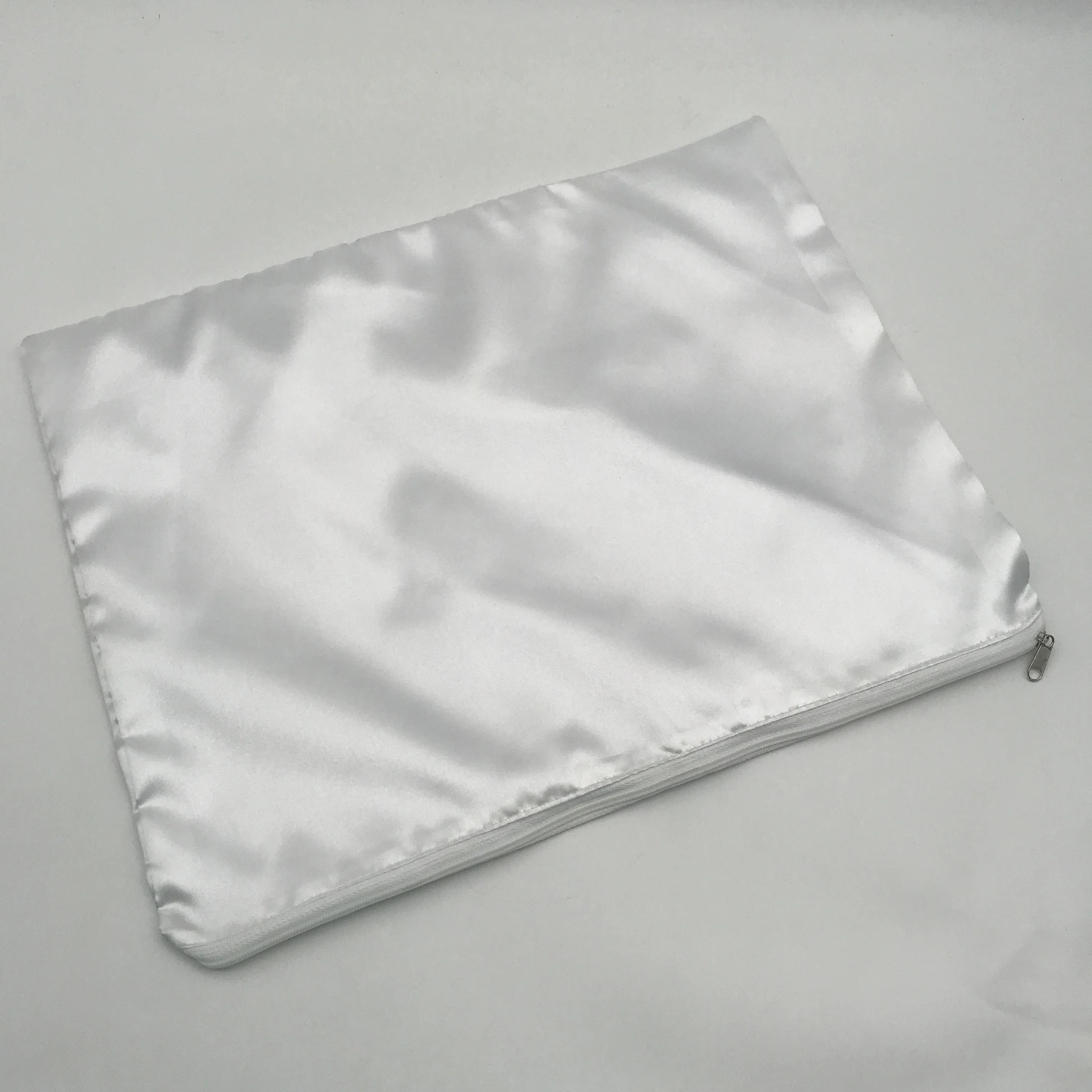 wholesale logo custom satin bags private label silk bags vendor zipper satin bags for hair bundles