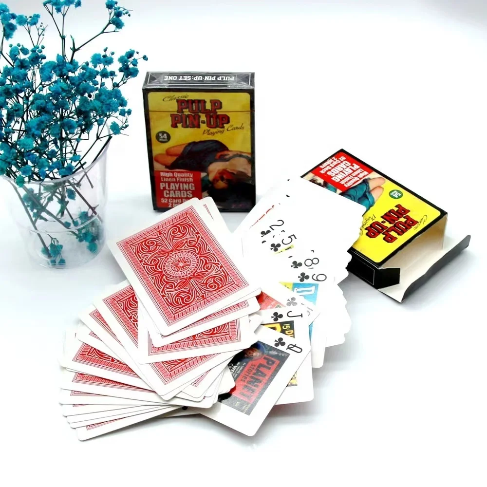 Custom 100% nude playing cards games for adult deck of cards