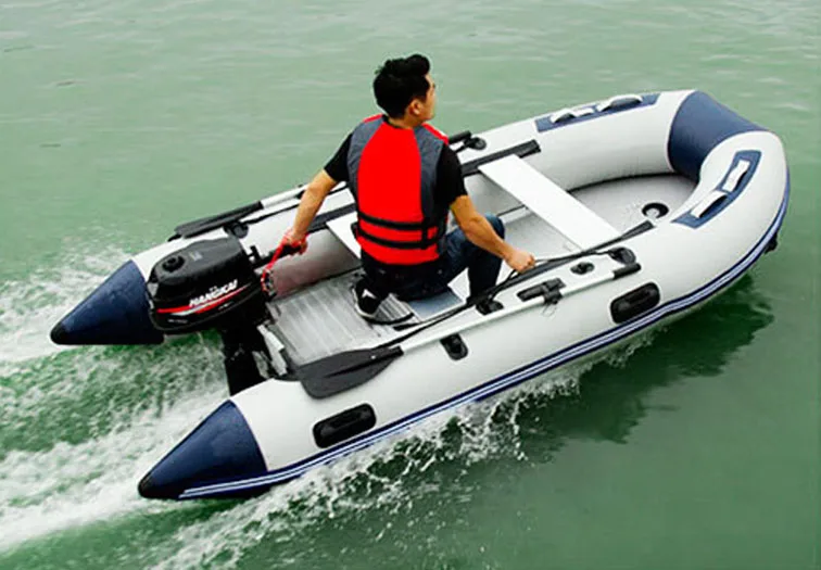 Factory wholesale Pvc Inflatable Boat Aluminum floor Rubber Dinghy Inflatable fishing Boats with ce certificate