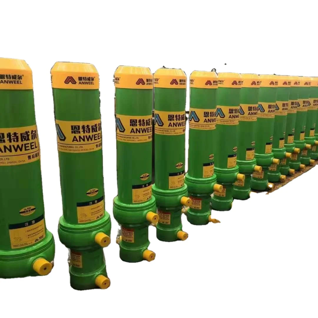 Engineering Hollow Plunger 3-stage Hydraulic Jack Cylinders