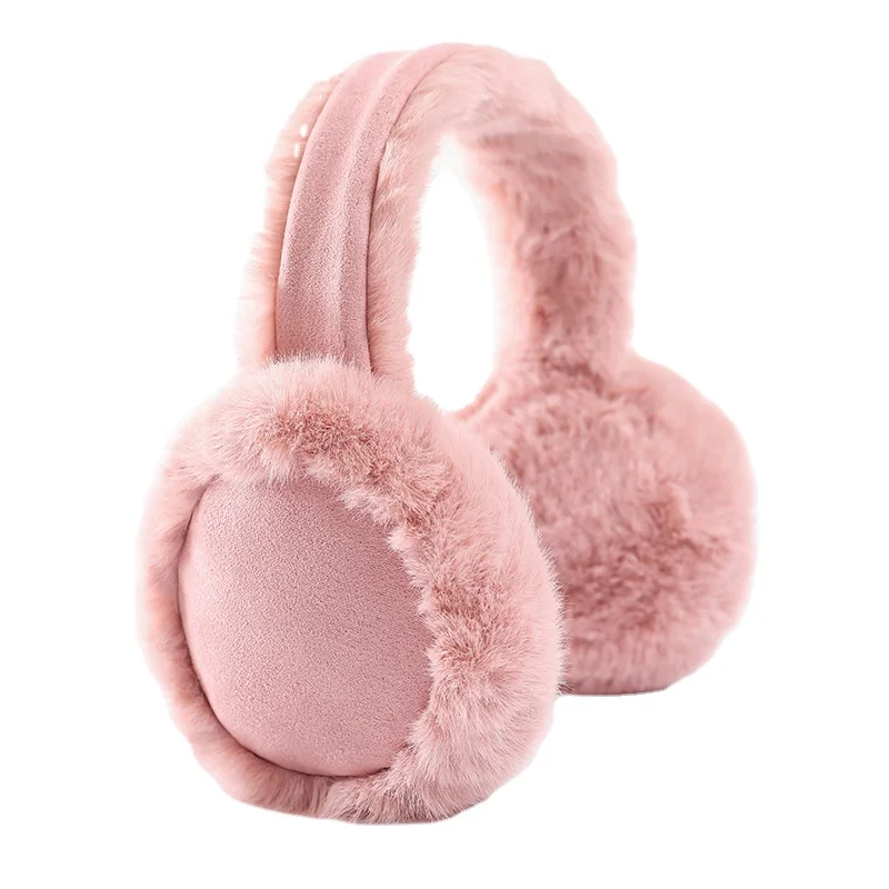 High quality Classic Unisex Shearling Warm Earmuffs Fashion Hamburg Ear Muffs Sheepskin Earmuff
