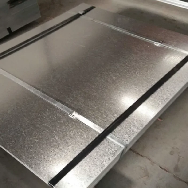 Hot Selling 16-28 gauge DX51D DX53D Metal sheet Zn coated galvanized steel sheet for construction