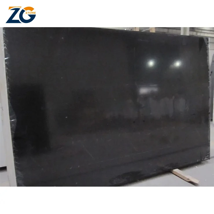 ZGSTONE Popular Design 1200x2400MM Black Marble Slabs Stone Wall Flooring Format Big Size Slab Tile Kitchen Countertops