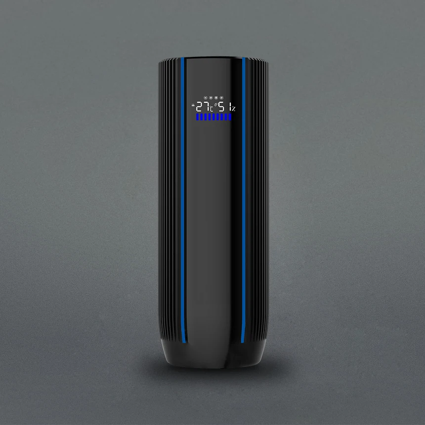 Aluminum material with air quality display smart Hepa air purifier