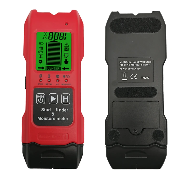 7 in 1 Multi-Purpose LCD Display Moisture Meter for Temperature/Wood/Building Material Humidity Tester and Digital Stud Finder