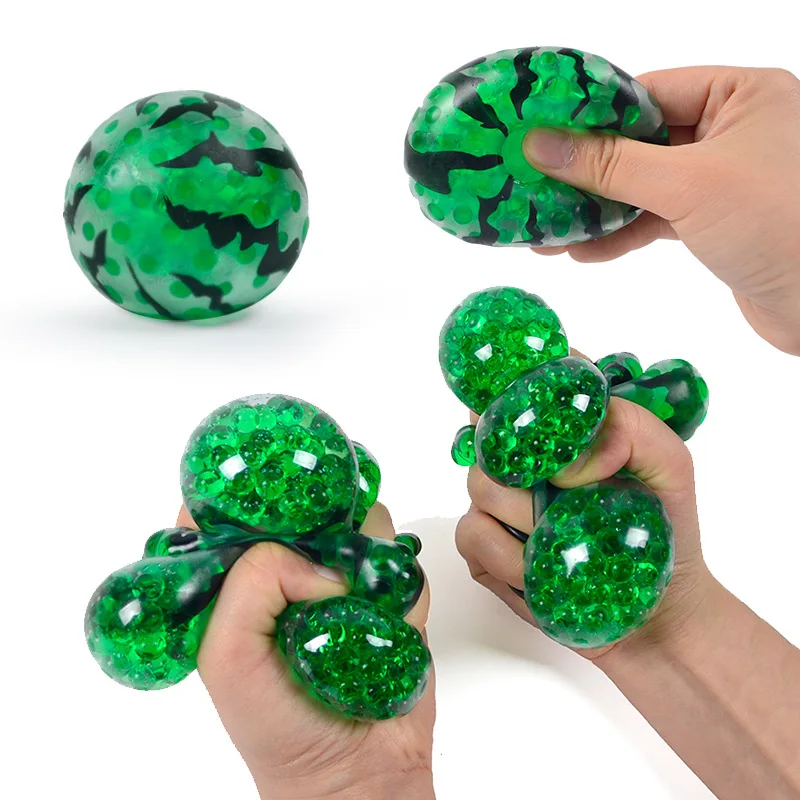 Novelty Watermelon TPR Mini Foam Balls Squeeze Toys Stress Relieve Toy