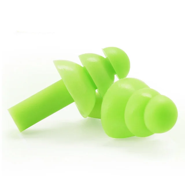 High Fidelity Earplugs Noise Cancelling Silicone Green Ear Plugs for Concerts