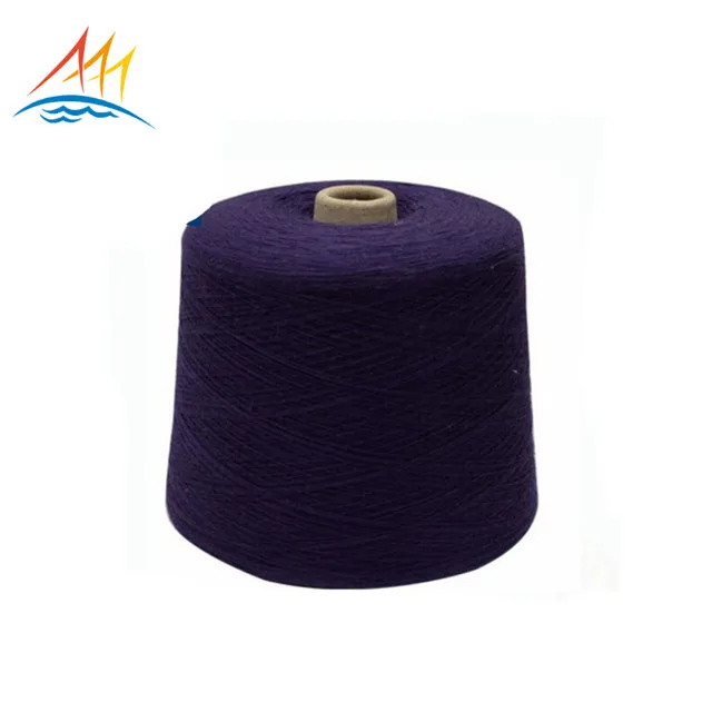 
black dyed pure virgin yarn colored 100% Polyester Spun Yarn factory price 