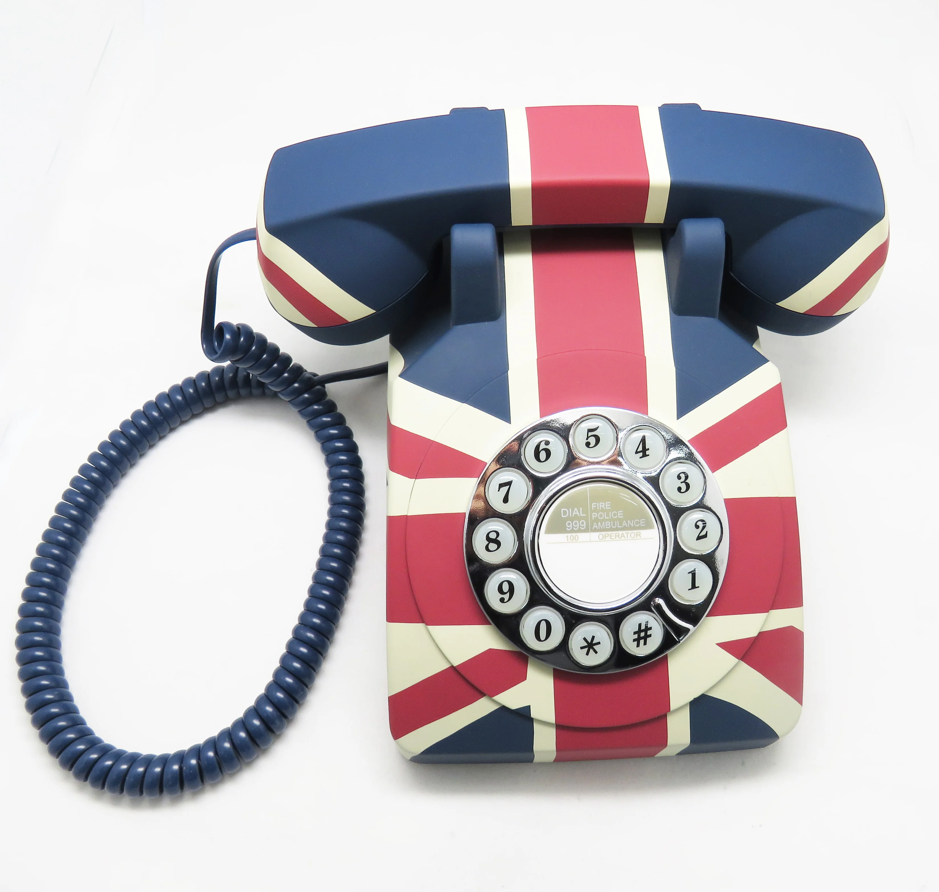 
 Декоративный ретро телефон 1950 UNION JACK телефон старомодный  
