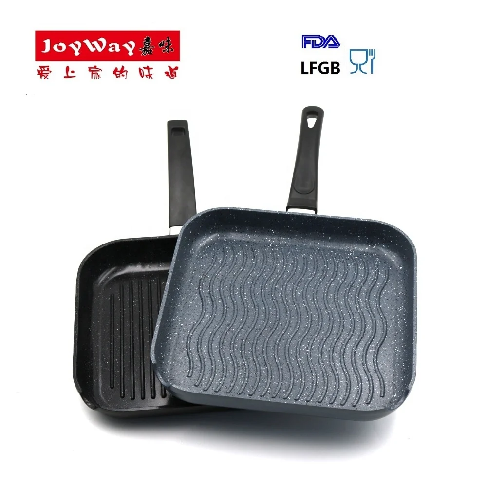 Ejoyway 26cm 10inch  square fry pan  Grilling beef heavy duty Grill/griddle  Pan