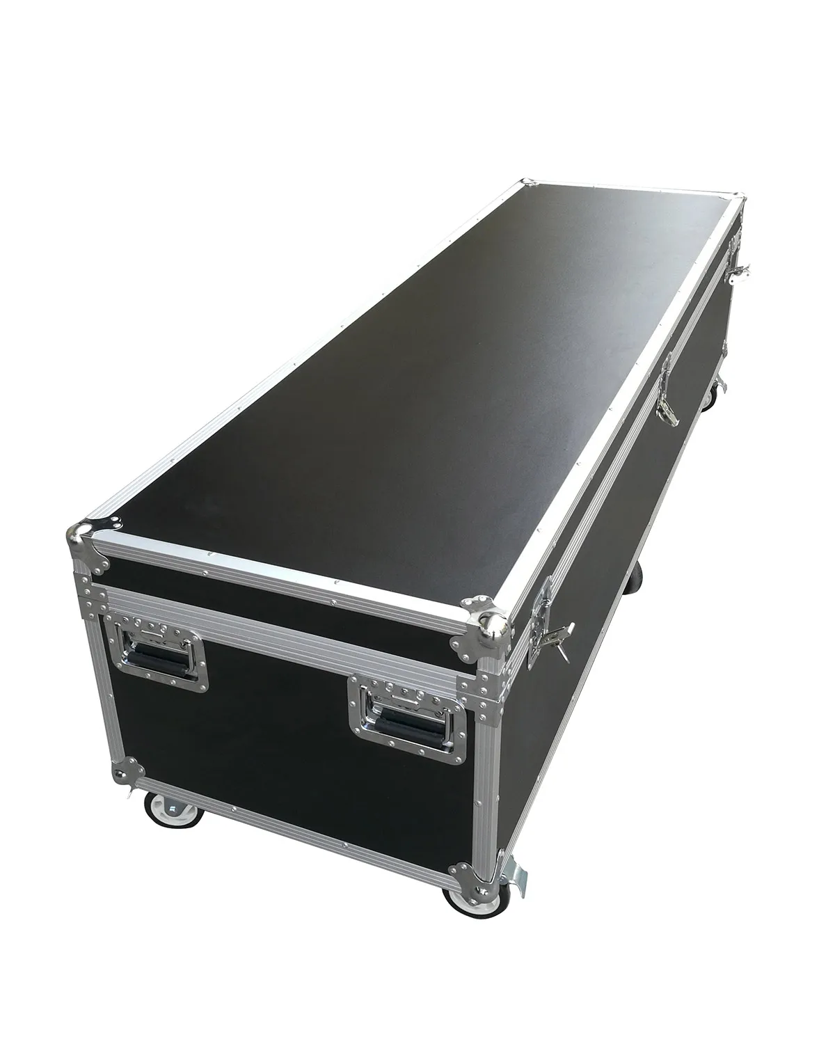 Wheel Aluminum Flight Case  With Removable Lid