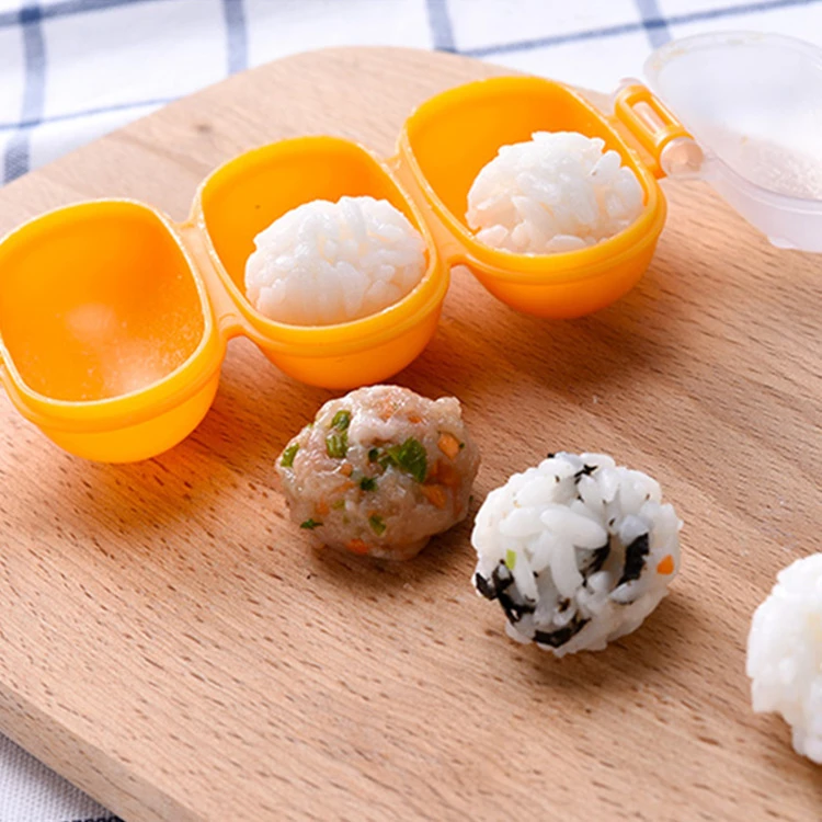 Mini DIY Sushi Rice Tools Plastic Spoon Rice Ball Mold Rice Sushi Making set Balls Maker Mould