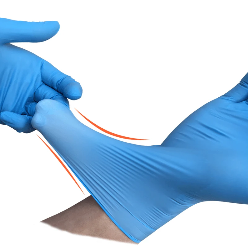 Long cuff nitrile gloves medical glove nitrile nitrile exam gloves