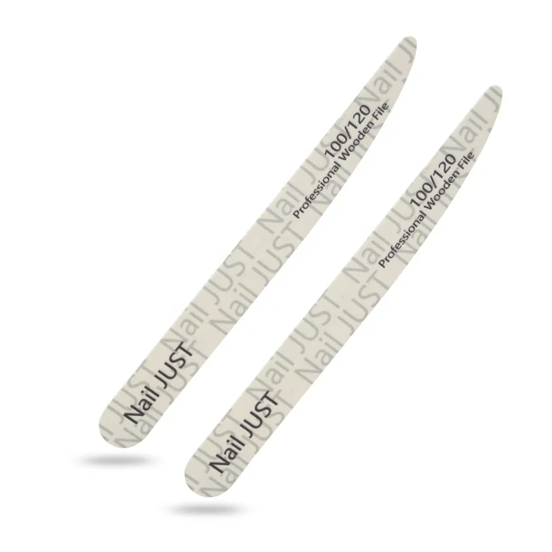 Trending Disposable Wood Nail File Knife Shape Custom Logo Zebra Nail File