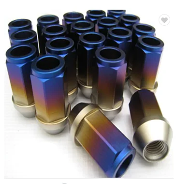Factory Custom GR5 Tithanium wheel bolts M12x1.5 Lug Nuts Color Nuts
