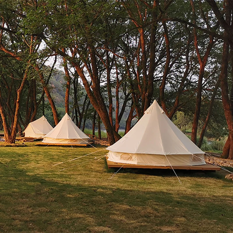 3*3*2m Outdoor camping yurt tent overnight camping rain proof large pyramid Indian tent