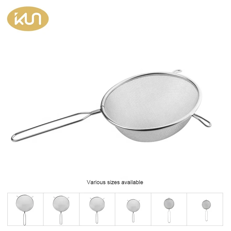 Baking Tools  Flour Colander Sifter Stainless Steel Fine Mesh Strainer For Kitchen