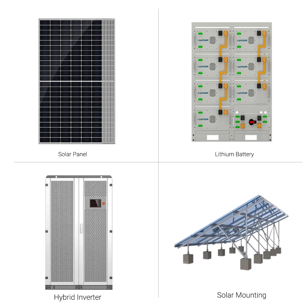 1mw 500kw 250kw 100kw 50kw Hybrid Lithium Ion Solar Energy Storage System with Battery Storage System BESS Container 20ft