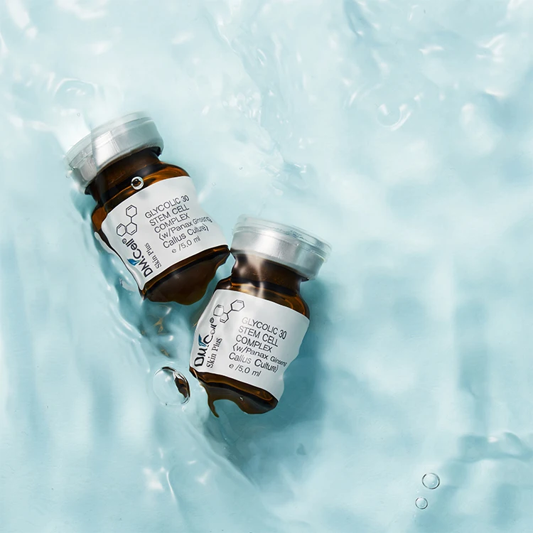 DMCELL Glycolic 30% Stem cell complex (5ml*12pcs / 1Box) Skin Cell Regeneration and Protection stem Cell Complex Essence