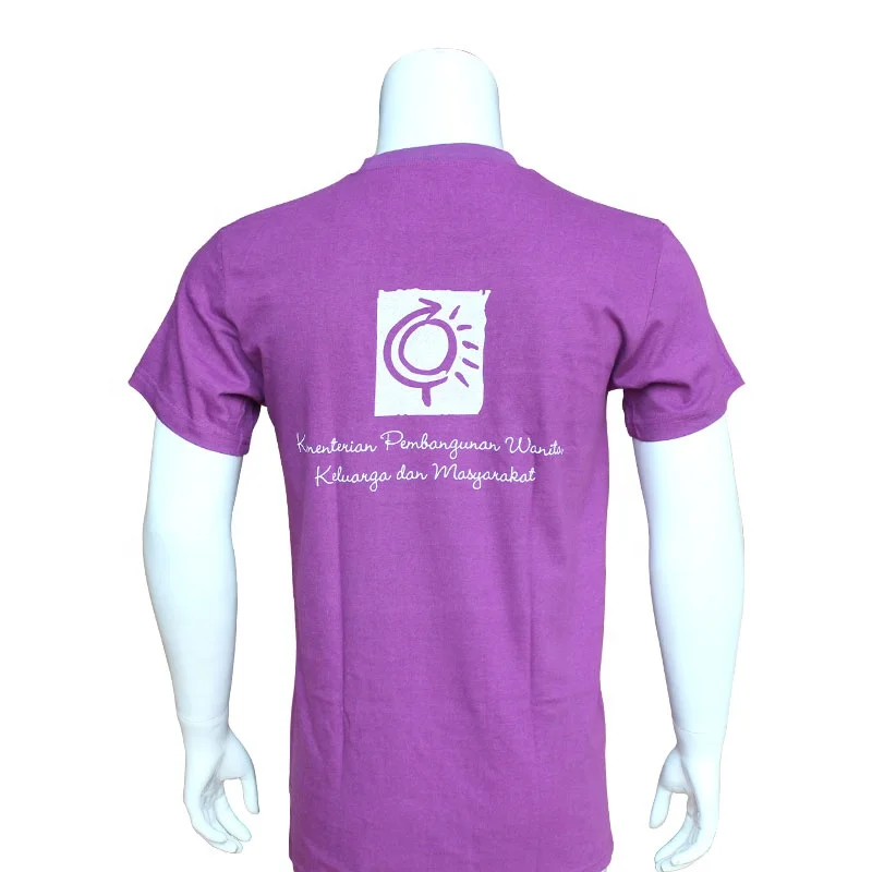 wholesale bulk quantity high quality custom printing logo 100% cotton Malaysia election t shirt