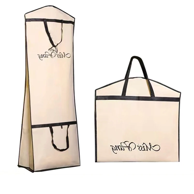 Non woven Wedding Dress Garment Bags For Ladies African Dress With Bag Cover Wedding Bridal Dress Bags