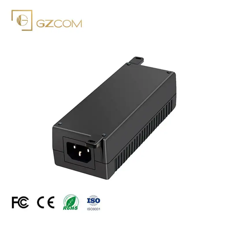 Manufacturer wholesale 2.5G 30W 48v IEEE 802.3af/at PoE Injector For CCTV IP Camera