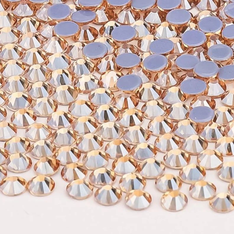 Ss6 8 10 12 16 20 30 Round Acrylic Gem Non Hotfix Nail Crystal Stone Glass Flatback Rhinestone For Crafts