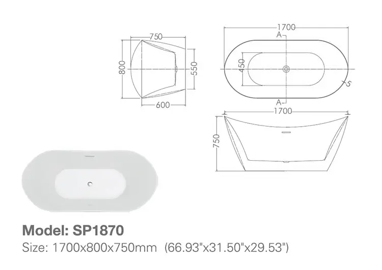  Kamali SP1870 cupc отдельно стоящая чаша в форме эллипса стеклянный камень из смолы портативная ванна для прогулок ssww уличная спа-ванна джакузи