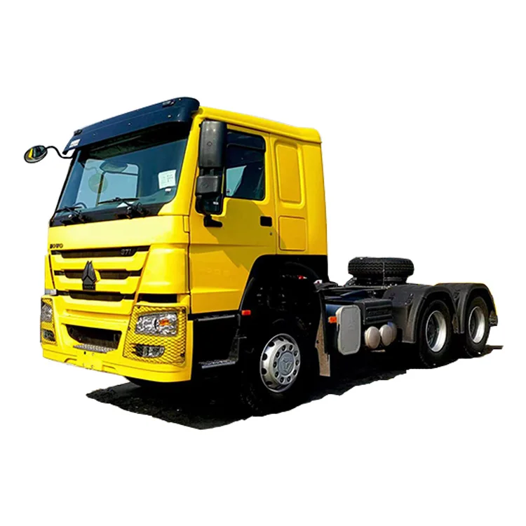 Sinotruk HOWO7 6X4 Tractor Truck Coal Loading Two Flatbed Semitrailer Container Trailer Container Dump Skeleton Truck