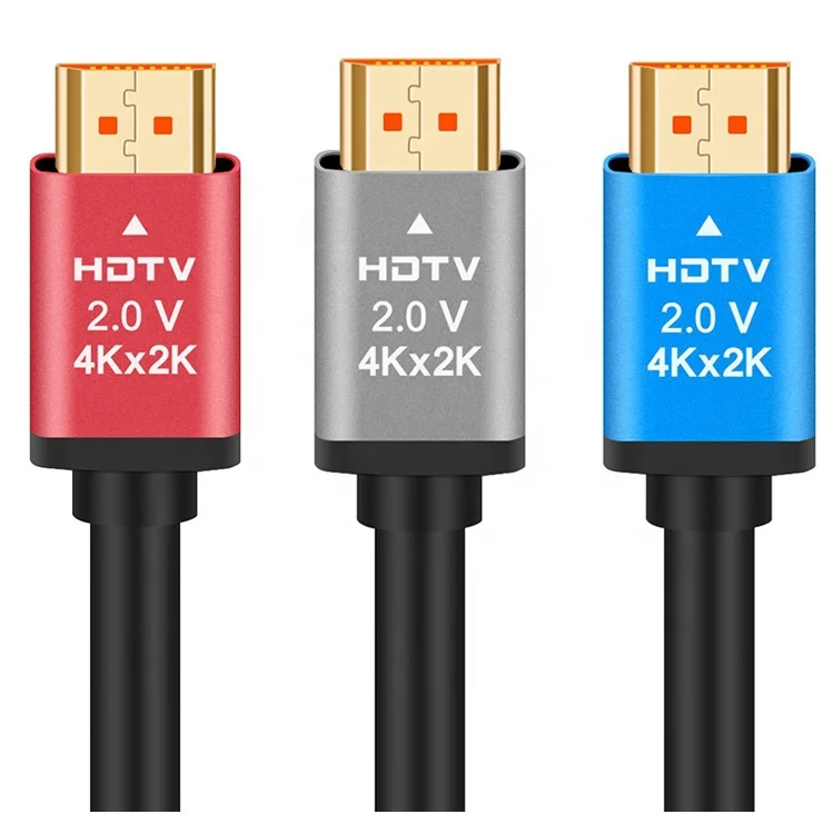 OEM Factory 2.0 HDMI CABLE 4K 1.5M 3M 5M 10M 15M 20M 30M Color box packaging