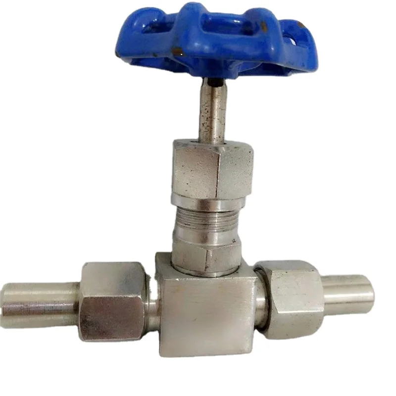 Промышленный игольчатый клапан 3/8 дюйма, клапан из нержавеющей стали SS304 и 316