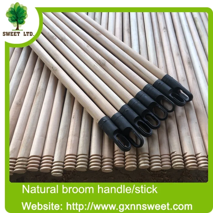 Straight raw material Natural Wooden broom handles / wooden stick for broom