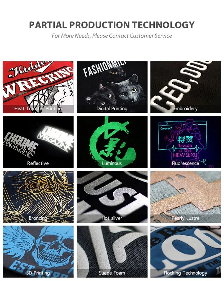 Trendy Logo T Shirts Printing Custom Cotton Tshirts Men 3D Emboss T-Shirts