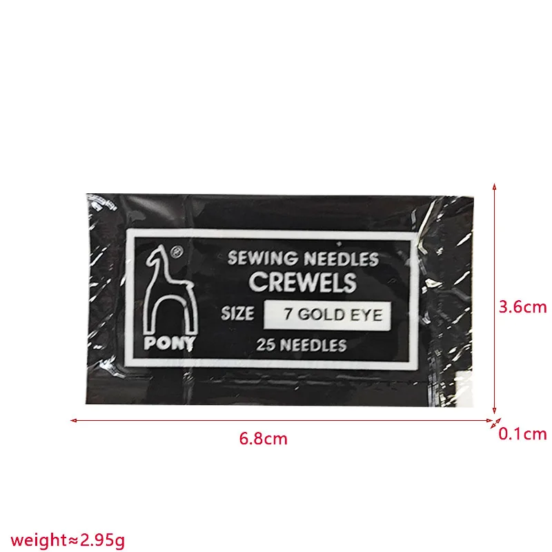 Manufacturers direct sales of India PONY brand hand-stitched embroidery needles each specification gold tail 25 pieces