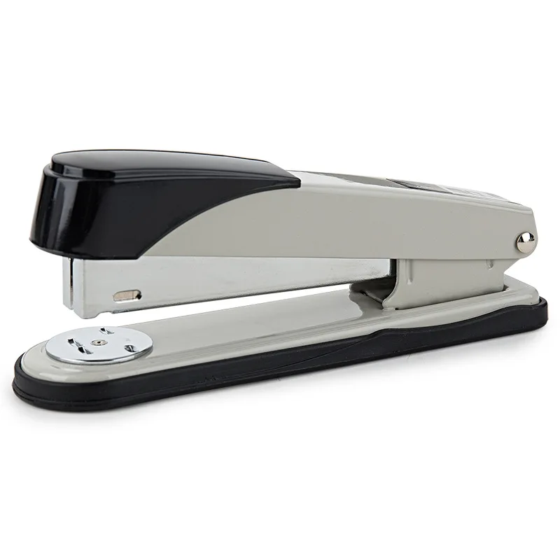 Mini 50 Sheet Capacity Plastic Stapler Black Desktop Office Deli Manual Power