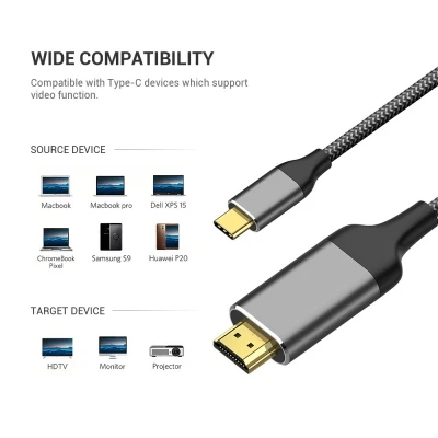 USB-C to HD Cable - 4K at 60Hz - Metal