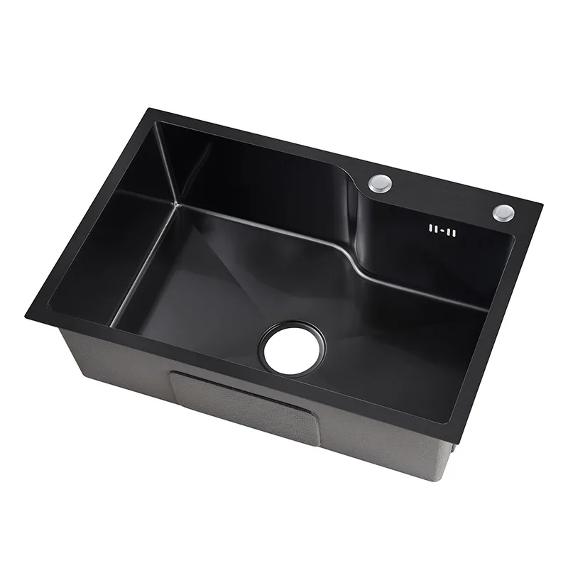 high quality single bowl kitchen sink stainless steel modern handmade black multi functional kitchen sink