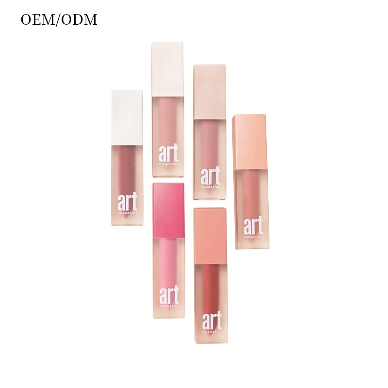 OEM ODM Moisturizing Vagan Nude Color make your own brand lipstick Long Lasting glamorous matte velvet lip gloss